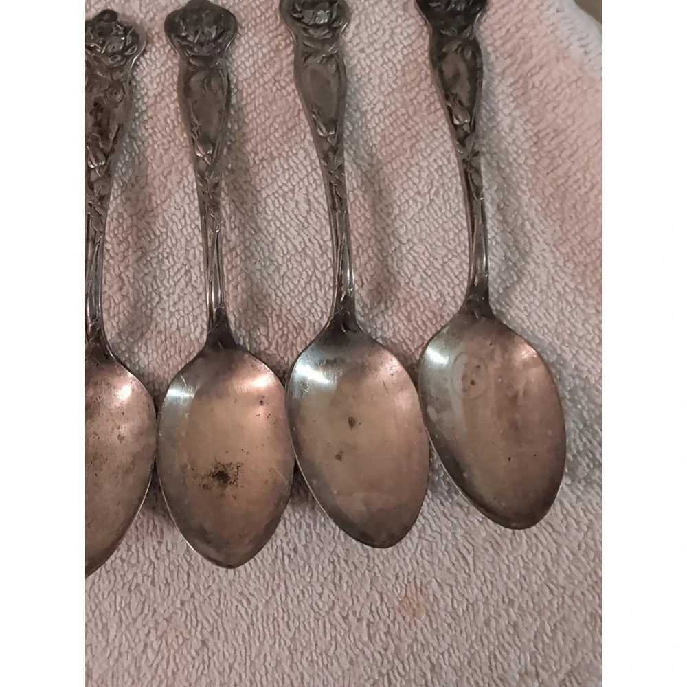 Berkshire Three 1915 Teaspoon Lot of 6 Berkshire Silver Co